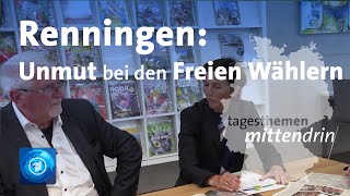 Renningen Unmut bei den Freien Wählern  tagesthemen mittendrin [upl. by Voltz]