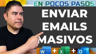 📨 Enviar emails masivos usando Combinar correspondencia  Word  Excel  Outlook [upl. by Attenborough831]