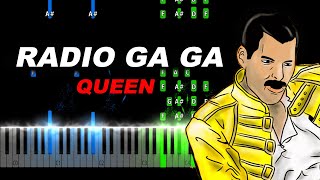 Queen  Radio Ga Ga Piano Tutorial [upl. by Ynatsed567]