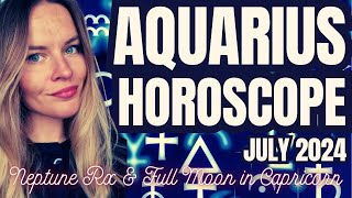 AQUARIUS July 2024 Monthly Horoscope [upl. by Ishmul]