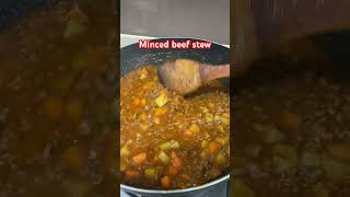 Minced beef stew recipe cooking everyone bsubscribe [upl. by Aloivaf]