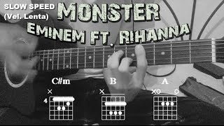 How to Play ▶Eminem ft Rihanna  quotMonsterquot◀ Guitar Tutorial ChordsTabsComo Tocar en Guitarra✔ [upl. by Corotto248]