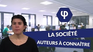 La Société  auteurs à connaître  Philosophie  digiSchool [upl. by Adalai831]