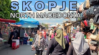 Walking in Skopje Capital city of North Macedonia  4K HDR Walking Tour [upl. by Melamie702]