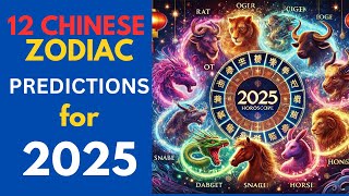 Chinese Zodiac 12 Animal Signs and 2025 Horoscope Predictions 🐍🌟 [upl. by Anilocin527]