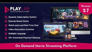 How to make PlayLab – On Demand Movie Streaming Platform v27  CodeZoneBD [upl. by Antonia]