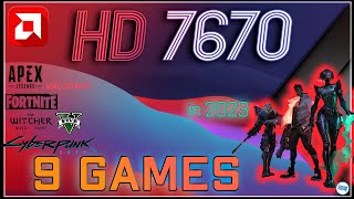 AMD Radeon HD 7670 in 9 GAMES  Late 2023 [upl. by Wera]