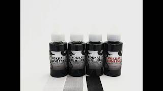 Kokkai Sumi 4Bottle Set Black amp Grey Wash Inks [upl. by Aynos414]