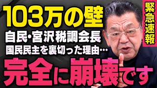 【緊急速報】１０３万円の壁問題で国民民主に手の平返しした自民党の宮沢洋一税調会長について須田さんが話してくれました（虎ノ門ニュース） [upl. by Archie]