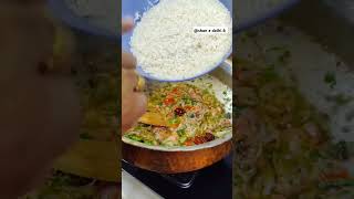 Vegetarian biryani recipe  Shan e delhi 6 shorts new food recipe vegetarian biryani [upl. by Arron544]