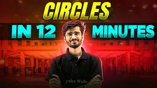 Circles  Complete Chapter In 12 Minutes  Class 10th Board [upl. by Eseuqram295]