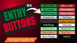 Free Chart Trader Order Entry and Management Buttons V50  NinjaTrader [upl. by Alix]