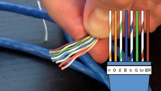 How to Make an Ethernet Cable  FD500R  24 Crimp Tool Demonstration [upl. by Henleigh]