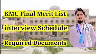 KMU Final Merit List 2024 Announced Explain By Abdullah [upl. by Micah]