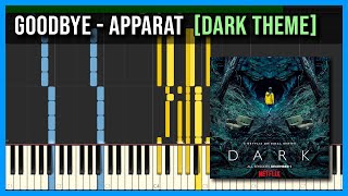 Goodbye Aparrat  Dark theme  Piano Tutorial  MIDI 🎵 [upl. by Erb]