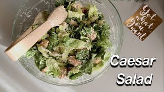 How to make Caesar Salad  Mayonnaise Dressing  Recipe  Easy way [upl. by Ymirej103]