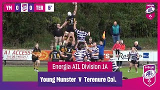 EnergiaAIL Highlights Round 2 Young Munster 34 Terenure College 30 [upl. by Bekelja]