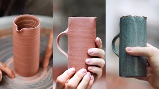 How to Make a Handled Pottery Jug From Beginning to End — Narrated Version [upl. by Yeoj]