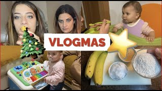 VLOGMAS GALLETAS DE AVENA Y PLATANO APTO PARA BEBES receta fácil RUTINA DE TARDE [upl. by Whitelaw996]