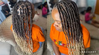 How To Do Soft Locs Without The Knots Knotless Soft Locs Softlocs [upl. by Etteuqram]