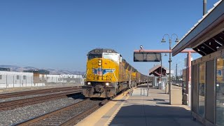 Union Pacific Passes Santa Clara [upl. by Hamehseer]