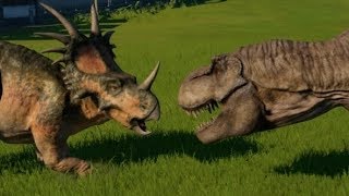 Tyrannosaurus vs Triceratops Torosaurus Styracosaurus Pentaceratops amp Chasmosaurus 1080p 60FPS [upl. by Nnad758]