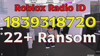 Ransom Roblox Radio CodesIDs [upl. by Nairda29]