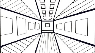 Reverse Perspective Room Art Tutorial [upl. by Acinnor503]