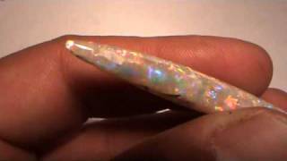 OPALIZED BELEMNITE FLASHFIREOPALS [upl. by Neibaf884]