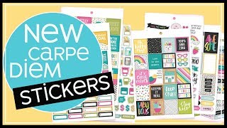 NEW Carpe Diem Planner Stickers 2019  Come Have a Peek Inside [upl. by Magulac533]