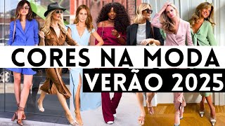 🔴CORES 2025  30 LOOKS COM 10 CORES QUE ESTÃO NA MODA PRIMAVERA VERÃO 2024  2025 [upl. by Anits634]