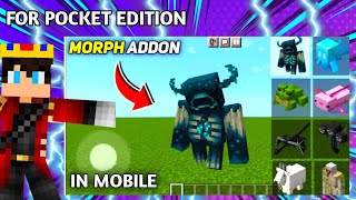 Morph  Shape Shifter mod for MINECRAFT Pocket Edition 120 [upl. by Peih]