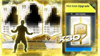 FIFA 22 30 x Mid Icon Upgrade Packs [upl. by Nnailuj]