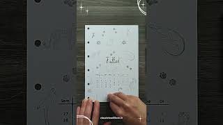 📒 Juillet facile et rapide  Bullet Journal Agenda Planner [upl. by Desi]