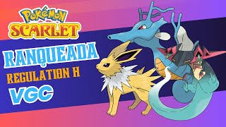 Time de chuva com kingdra e Jolteon  Competitivo VGC Regulation H 191 [upl. by Enelec474]