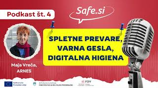 Safesi podkast za starše Spletne prevare varna gesla digitalna higiena [upl. by Ymereg]