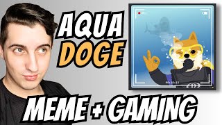 AquaDoge is Combining Memecoin amp Gaming 2024 [upl. by Einnij]