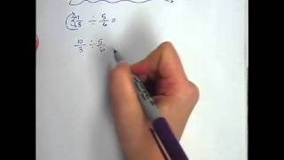 Dividing Fractions w Common Denominators [upl. by Paulette]