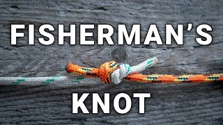 How to Tie a Fisherman’s Knot Quick amp Reliable Bend [upl. by Yelha]