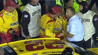 Joey Logano Frustrated Throttles Up on PitLane Officials Furious [upl. by Adni]