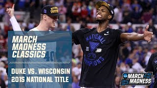 Duke vs Wisconsin 2015 National Championship  FULL GAME [upl. by Lesiram211]