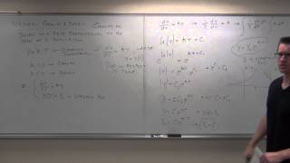 Calculus 2 Lecture 81 Solving First Order Differential Equations By Separation of Variables [upl. by Horgan261]