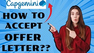 capgemini How to Accept offer letter from Capgemini🧐Complete details [upl. by Ayinat476]