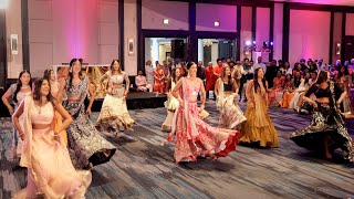 Stunning Sangeet Performance by the Bride and Her Friends and Family  Indian Wedding 4K [upl. by Mikey732]