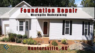 Foundation Repair  Installation of Micropiles in Huntersville NC The Geotechnical Option [upl. by Sorac]