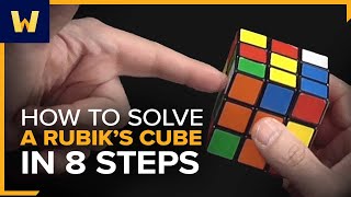 How to Solve a Rubiks Cube in 8 Steps  The Math of Games and Puzzles [upl. by Clerc]