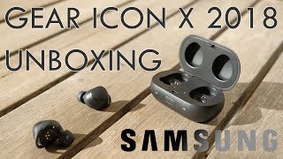 Samsung Gear IconX 2018 Whats In The Box Unboxing [upl. by Noivad]