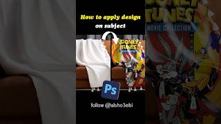 How to apply design on subject in adobe photoshop 🪄photoshop adobe [upl. by Hartmunn813]