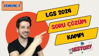 7 Deneme  8 Sınıf İnkılap Tarihi LGS Soru Çözüm Kampı 2024 [upl. by Ycal]