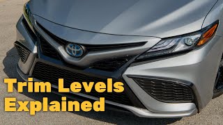 2022 Toyota Camry Hybrid Trim Levels and Standard Features Explained [upl. by Isaiah]